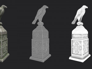 eagle statue 2 Modello 3D