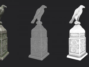 eagle statue 2 3D Model
