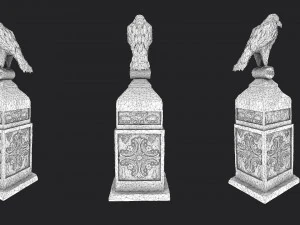 eagle statue 2 3D Model