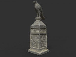 eagle statue 3 Model 3D