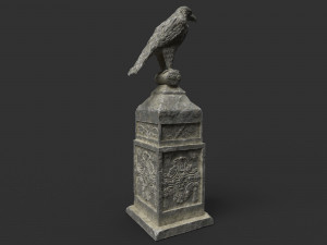 eagle statue 3 Model 3D