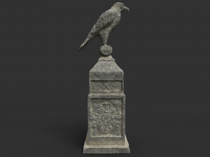 eagle statue 3 Model 3D
