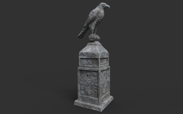 eagle statue 4 3Dモデル .c4d .max .obj .3ds .fbx .stl .blend 