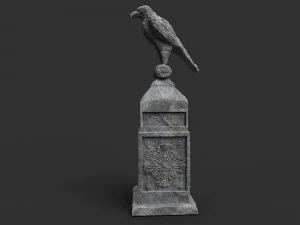 eagle statue 4 3D Model