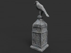 eagle statue 4 3D Model