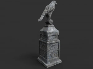 eagle statue 4 3D Model