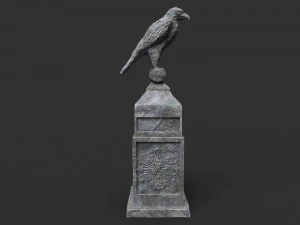 eagle statue 4 3D Model