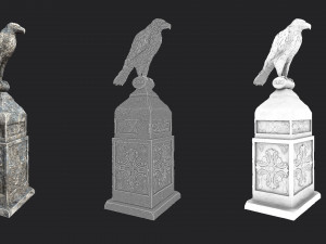 eagle statue 4 3Dモデル