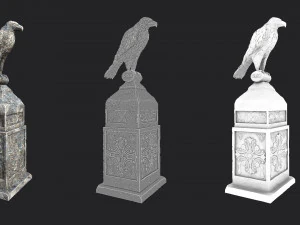 eagle statue 4 3D Model