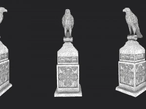 eagle statue 4 3D Model