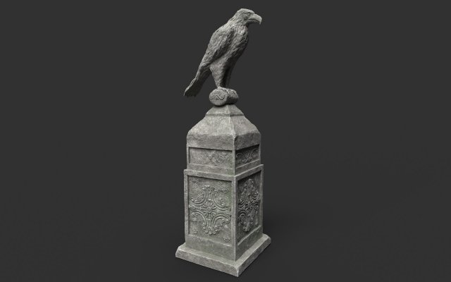 eagle statue 5 Modello 3D .c4d .max .obj .3ds .fbx .stl .blend 