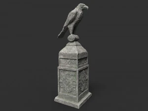 eagle statue 5 3D Model