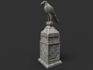 eagle statue 5 Modello 3D