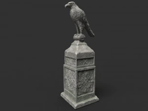 eagle statue 5 3D Model