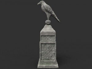 eagle statue 5 Modello 3D