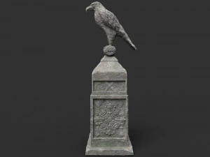 eagle statue 5 3D Model