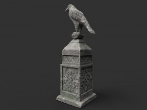 eagle statue 5 Modello 3D