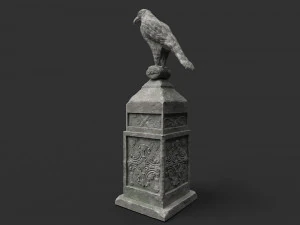 eagle statue 5 3D Model