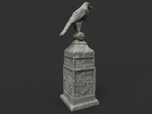 eagle statue 5 3D Model