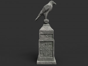 eagle statue 5 Modello 3D
