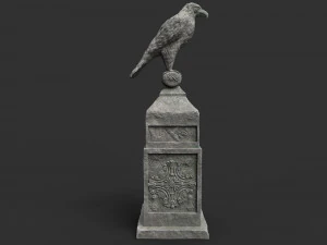 eagle statue 5 3D Model
