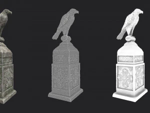 eagle statue 5 3D Model