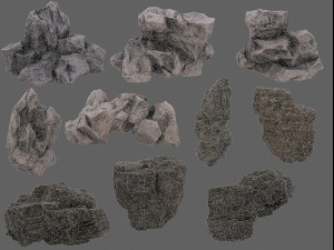 rock collection 017 3D 모델