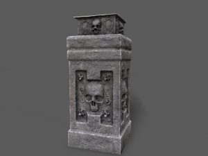 skull temple set 3D Модель