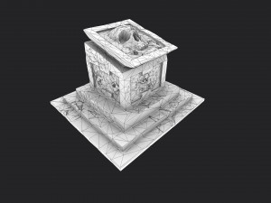 skull temple set 3D Модель