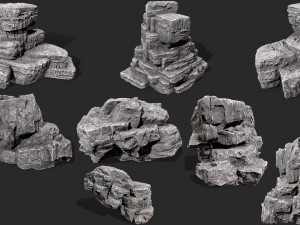 rock collection 019 3D Model