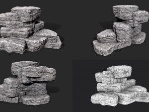 rock collection 019 3D Модель