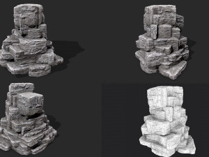 rock collection 019 3D Модель