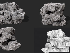 rock collection 019 3D Модель