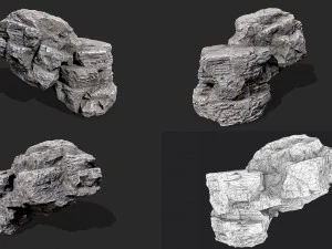 rock collection 019 3D Model