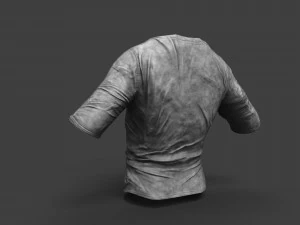 old dirty t-shirt 3D Model