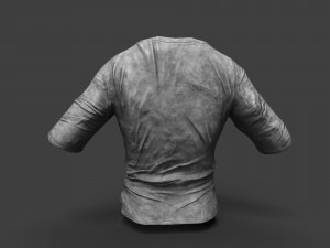 old dirty t-shirt Modelo 3D