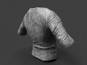 old dirty t-shirt 3D Model