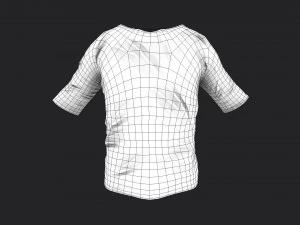 old dirty t-shirt 3D Model
