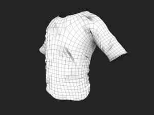 old dirty t-shirt Modelo 3D