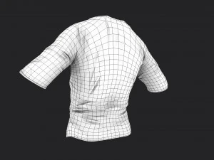 old dirty t-shirt 3D Model