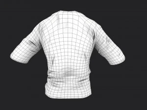 old dirty t-shirt 3D Model