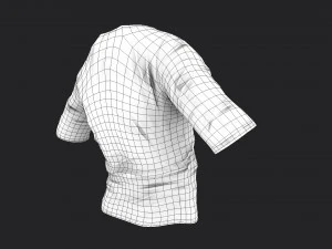 old dirty t-shirt 3D Model