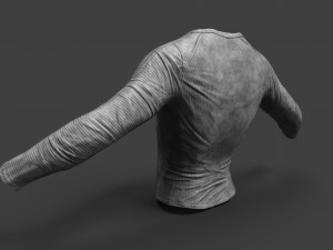 dirty long sleeved t-shirt Modèle 3D