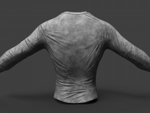 dirty long sleeved t-shirt Modèle 3D