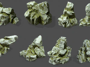 collection de roches 020 Modèle 3D