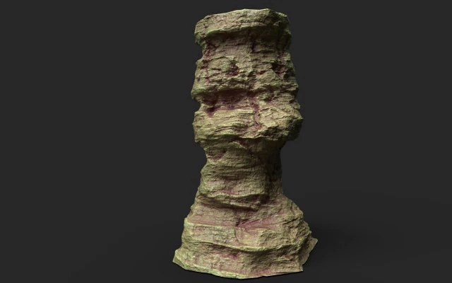 desert cliff 21-1 3D Model .c4d .max .obj .3ds .fbx .stl .blend