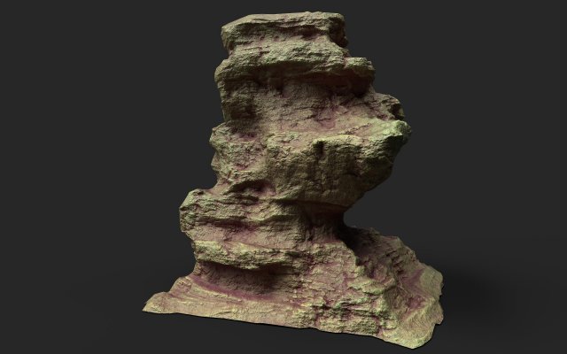 desert cliff 21-2 3D Model .c4d .max .obj .3ds .fbx .stl .blend 