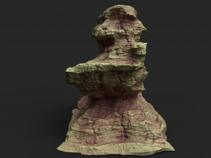 desert cliff 21-2 3D Model