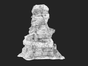 desert cliff 21-2 3D Model