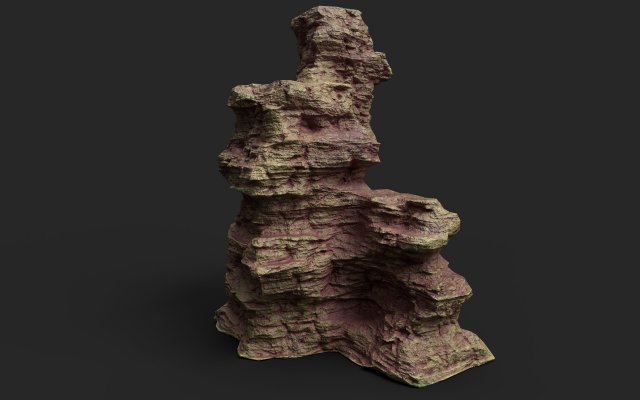 desert cliff 21-3 3D 모델 .c4d .max .obj .3ds .fbx .stl .blend 